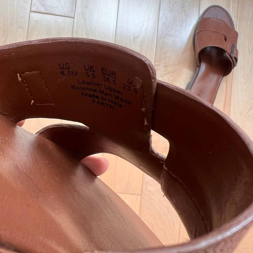 Naturalizer Leather Sandals Size 6.5 - Picture 4 of 5